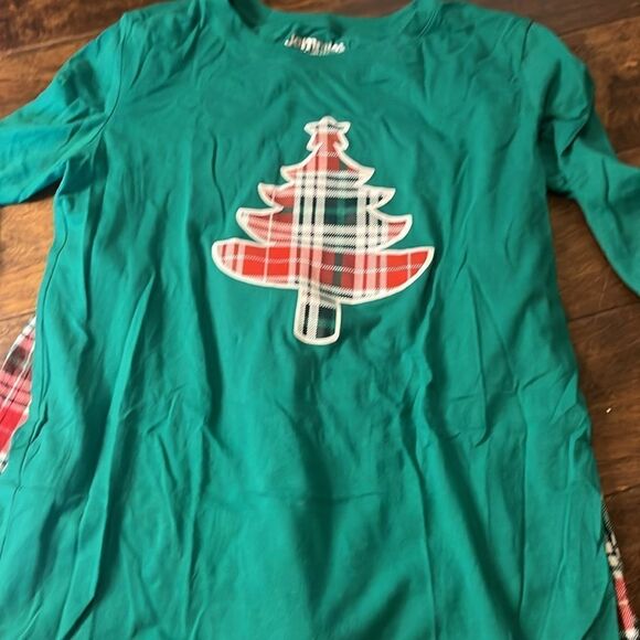 Jammies for Families Women Plaid Christmas Tree Pajama Set, size XS - Picture 2 of 4
